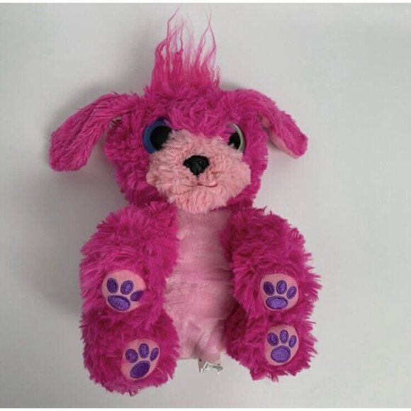 Scruff A Luvs Sew Surprise Pink Puppy Little Live Pets Dog Blue Green Eyes Used - Picture 1 of 11